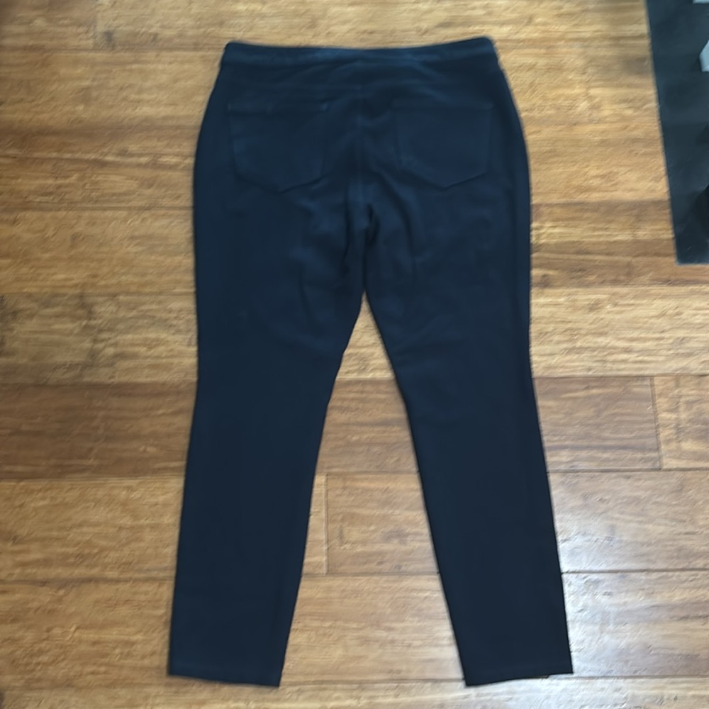 LC Lauren Conrad Blue Stretch Pants Slim Leg Size L - Picture 4 of 5
